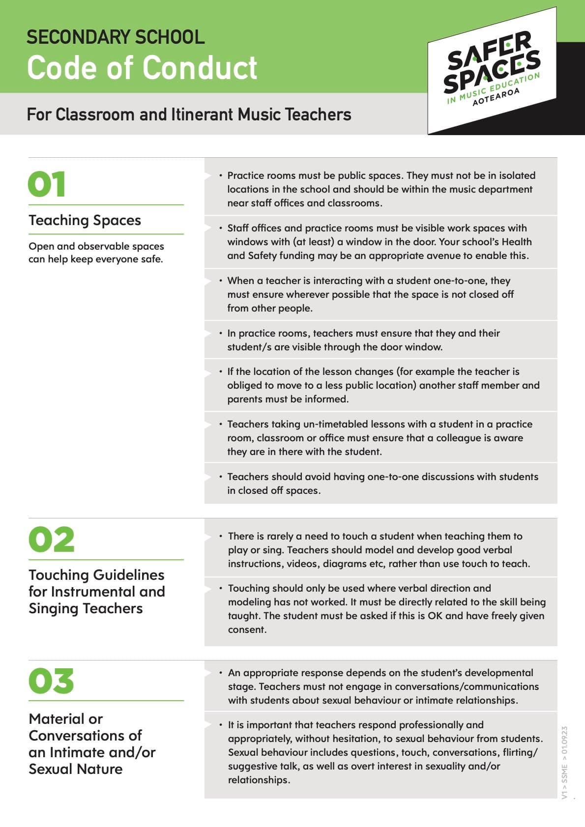 Secondary Code of Conduct PDF